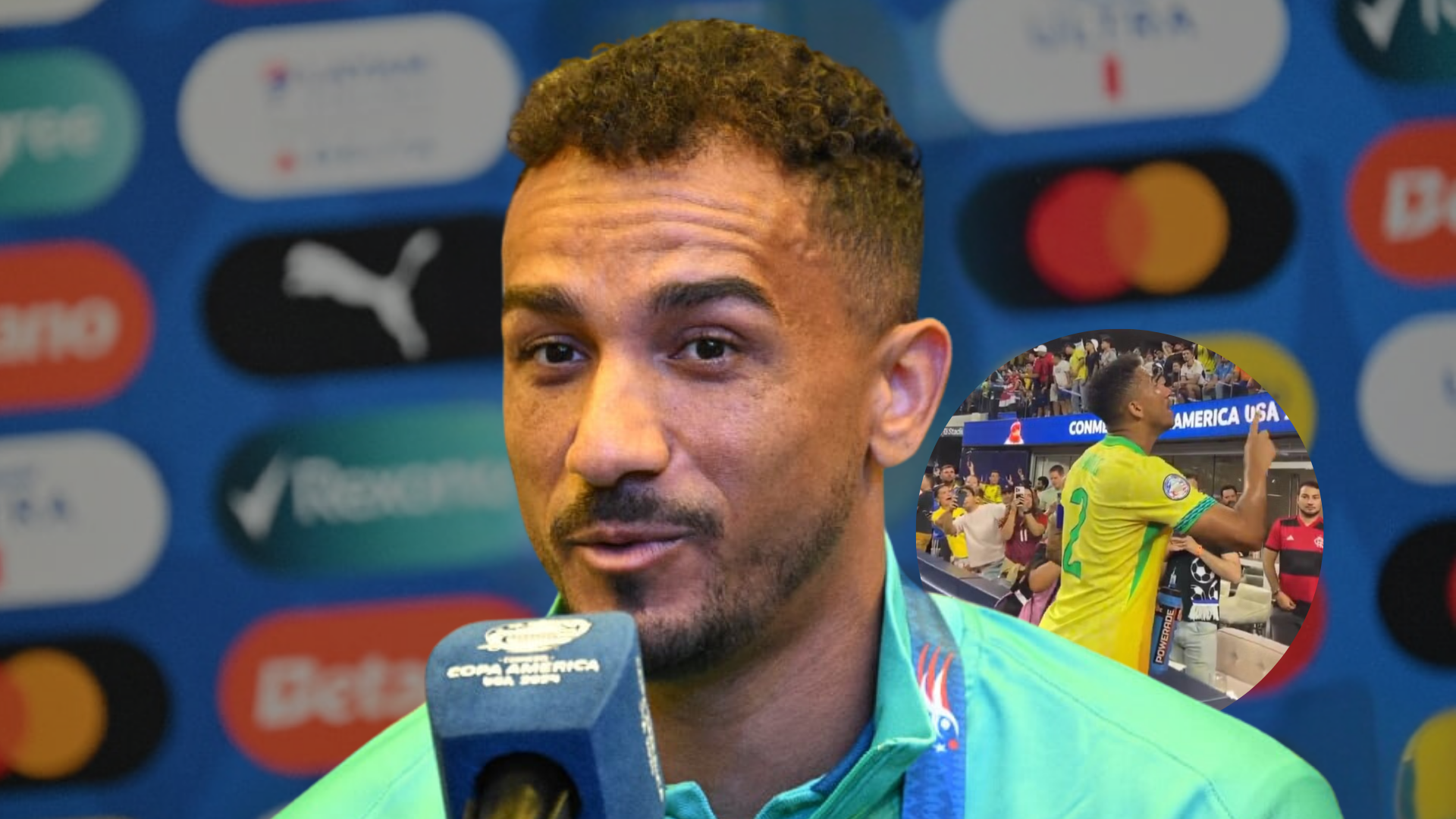 Danilo, capitão da Seleção Brasileira, discute com torcedor: ‘ninguém está de brincadeira’