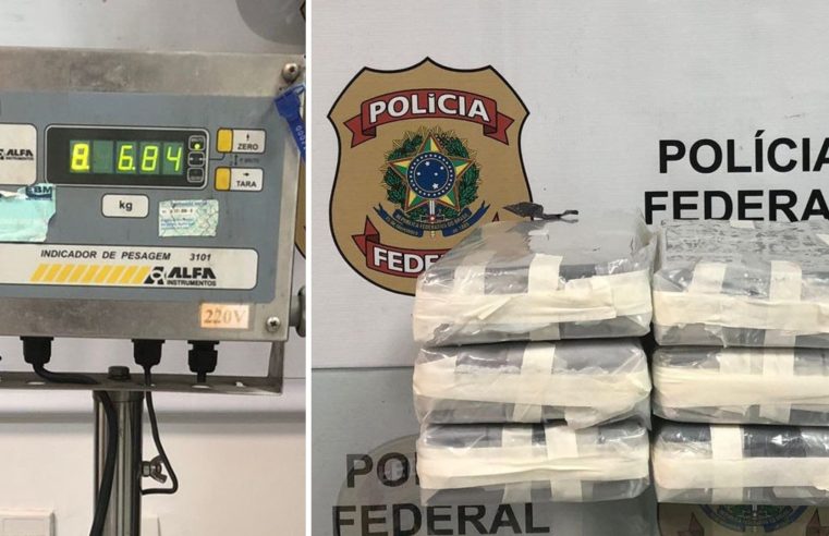 Polícia Federal prende mulher israelense com cerca de 7kg de cocaína no Aeroporto do Galeão