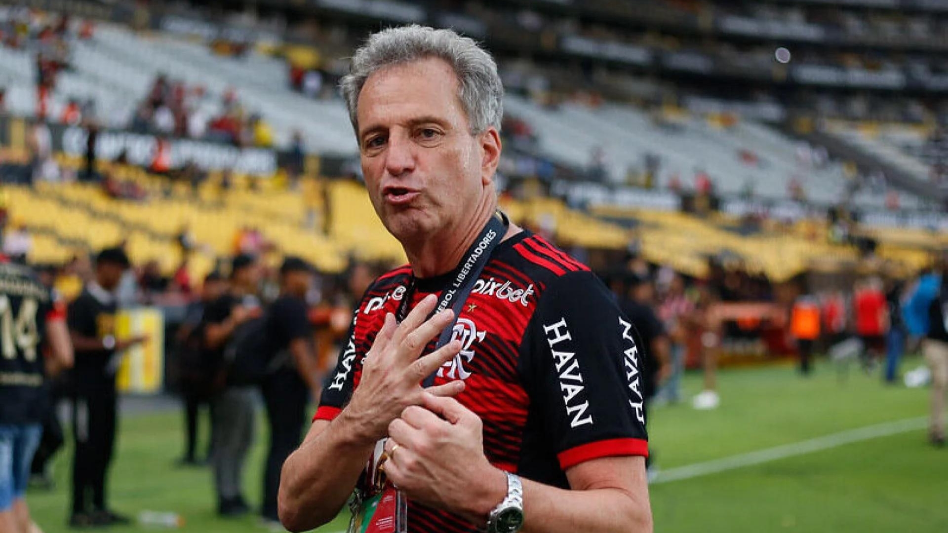 Em encontro nesta terça (19), Landim declara apoio a Dunshee na eleição à presidência do Flamengo