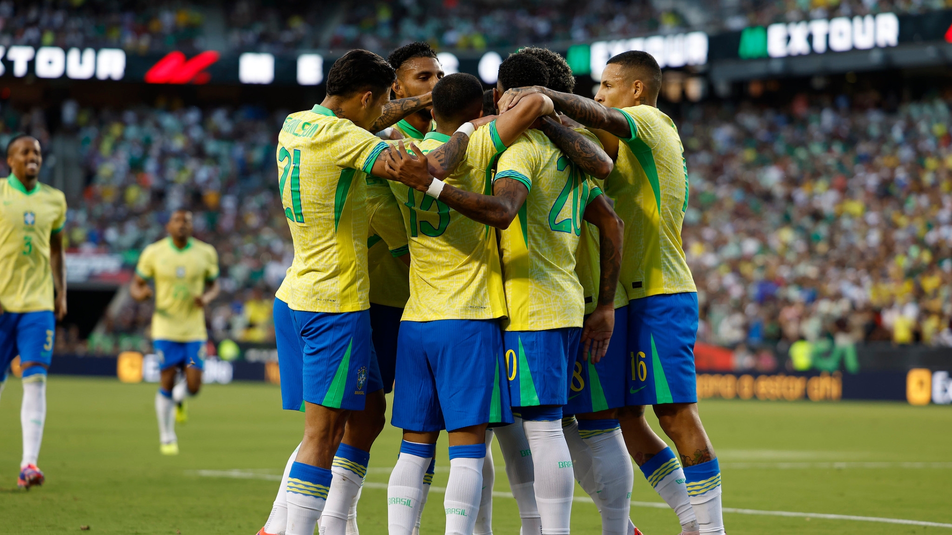 Endrick marca no final e Brasil vence México por 3 a 2 em amistoso nos Estados Unidos