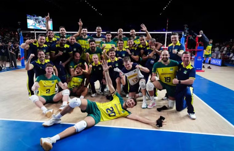 Vôlei masculino: Brasil enfrentará Polônia, Egito e Itália nas Olimpíadas