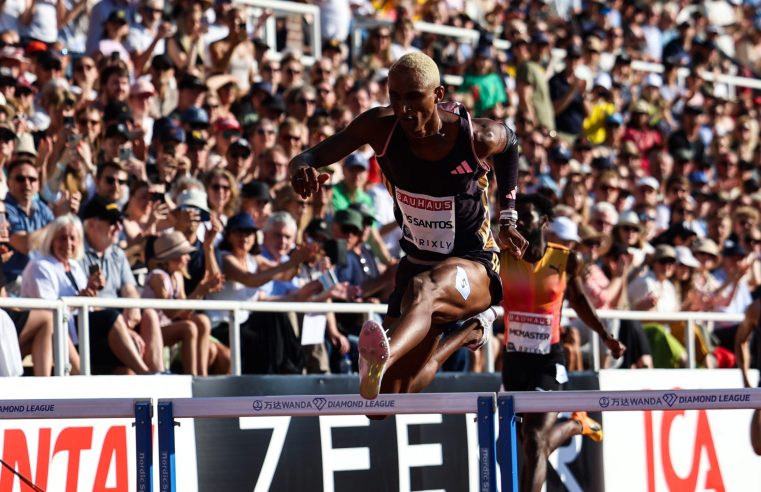 Atletismo: Alison dos Santos, Piu, vence etapa de Estocolmo da Diamond League com folga