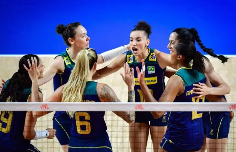 Invictas: brasileiras vencem a Bulgária por 3 sets a 0 e garantem vaga nas quartas de final da Liga das Nações