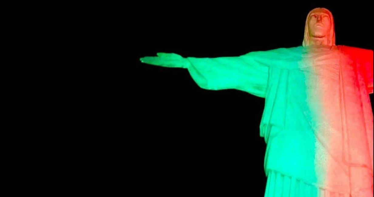 Cristo Redentor será iluminado de verde e vermelho em homenagem a Portugal