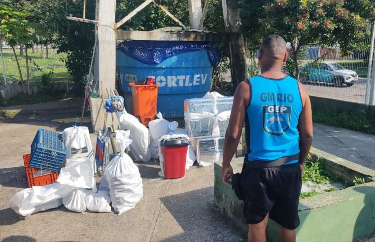 Quase 200 materiais abandonados são apreendidos em operação da Guarda Municipal na Barra da Tijuca