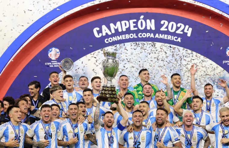 Argentina vence Colômbia por 1 a 0 na prorrogação e conquista a Copa América pela 16ª vez