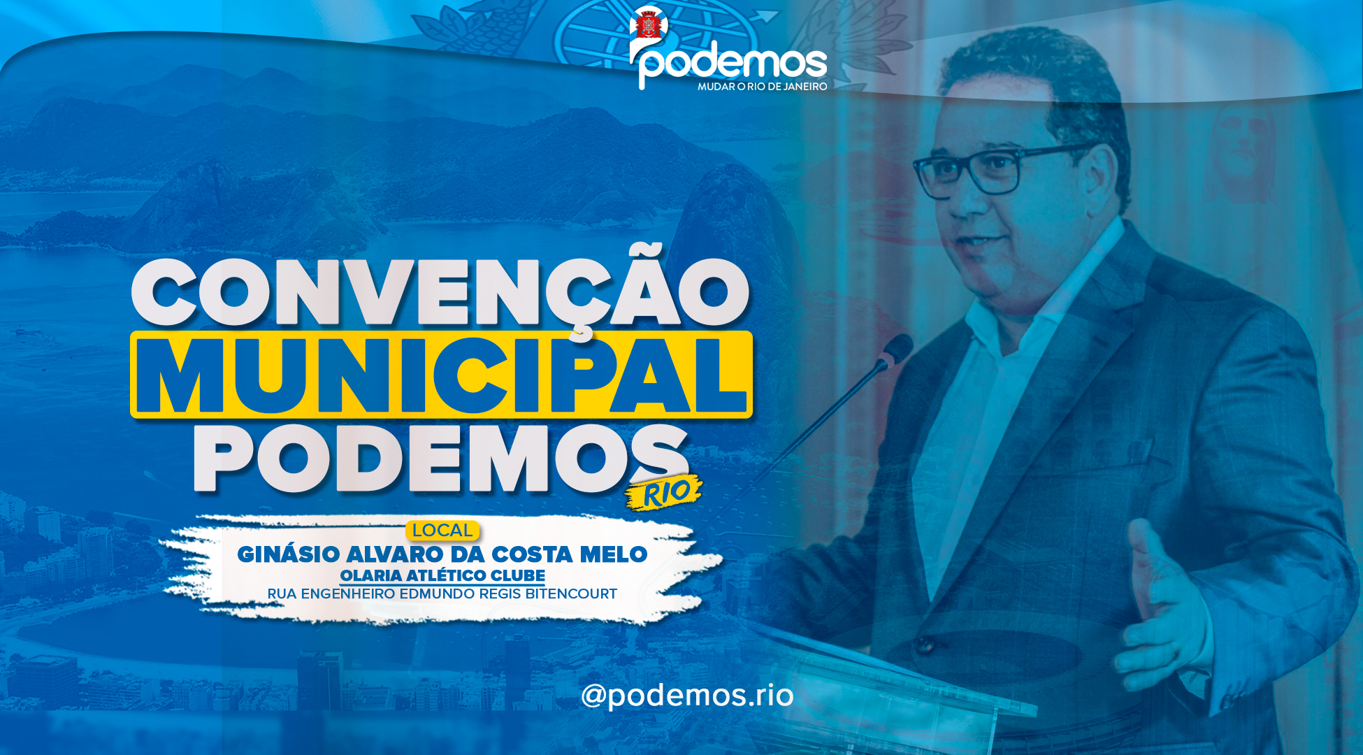 Podemos Rio lança candidatos a vereador para as eleições 2024 neste domingo (21)