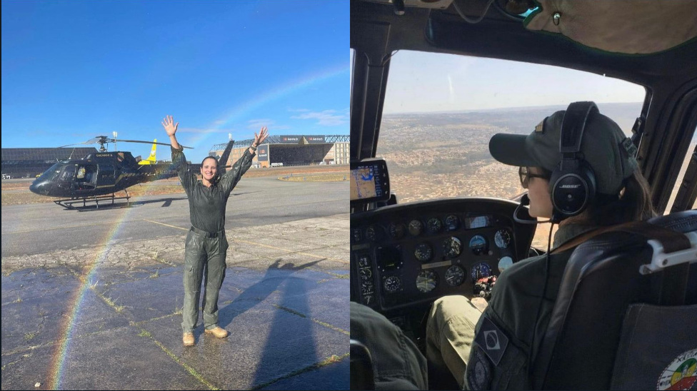 Policia Federal forma primeira mulher piloto de helicóptero da corporação