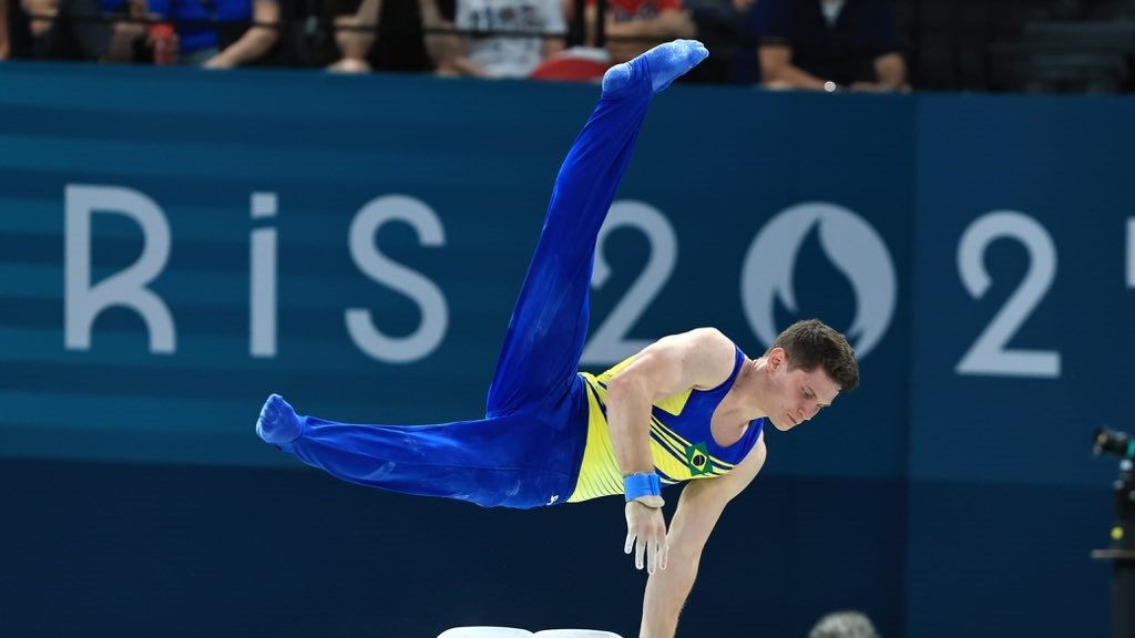 Diogo Soares enfrenta cansaço na final de Ginástica Artística nas Olimpíadas de Paris