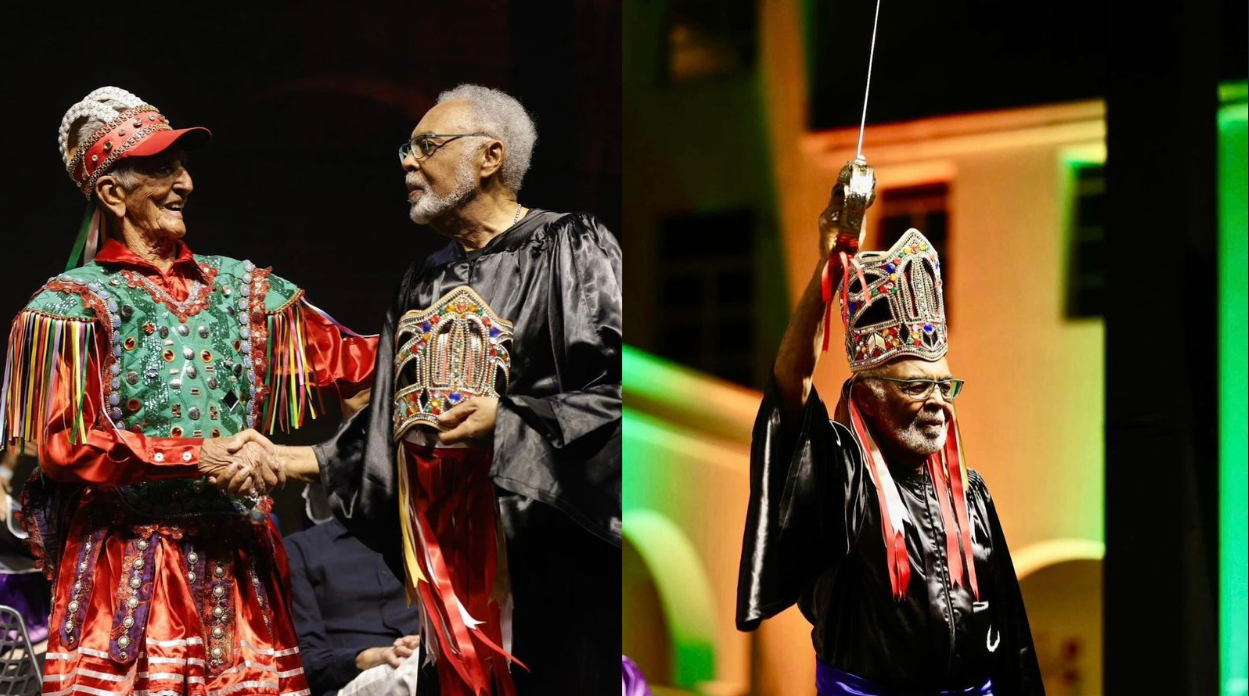 Gilberto Gil recebe título de ‘doutor honoris causa’ e coroa de reisado pela Universidade Regional do Cariri