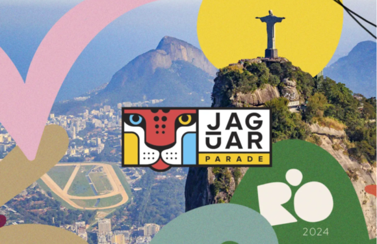 Onça-pintada da ‘JAGUAR PARADE’ chega ao Santuário Cristo Redentor antes de viajar para França