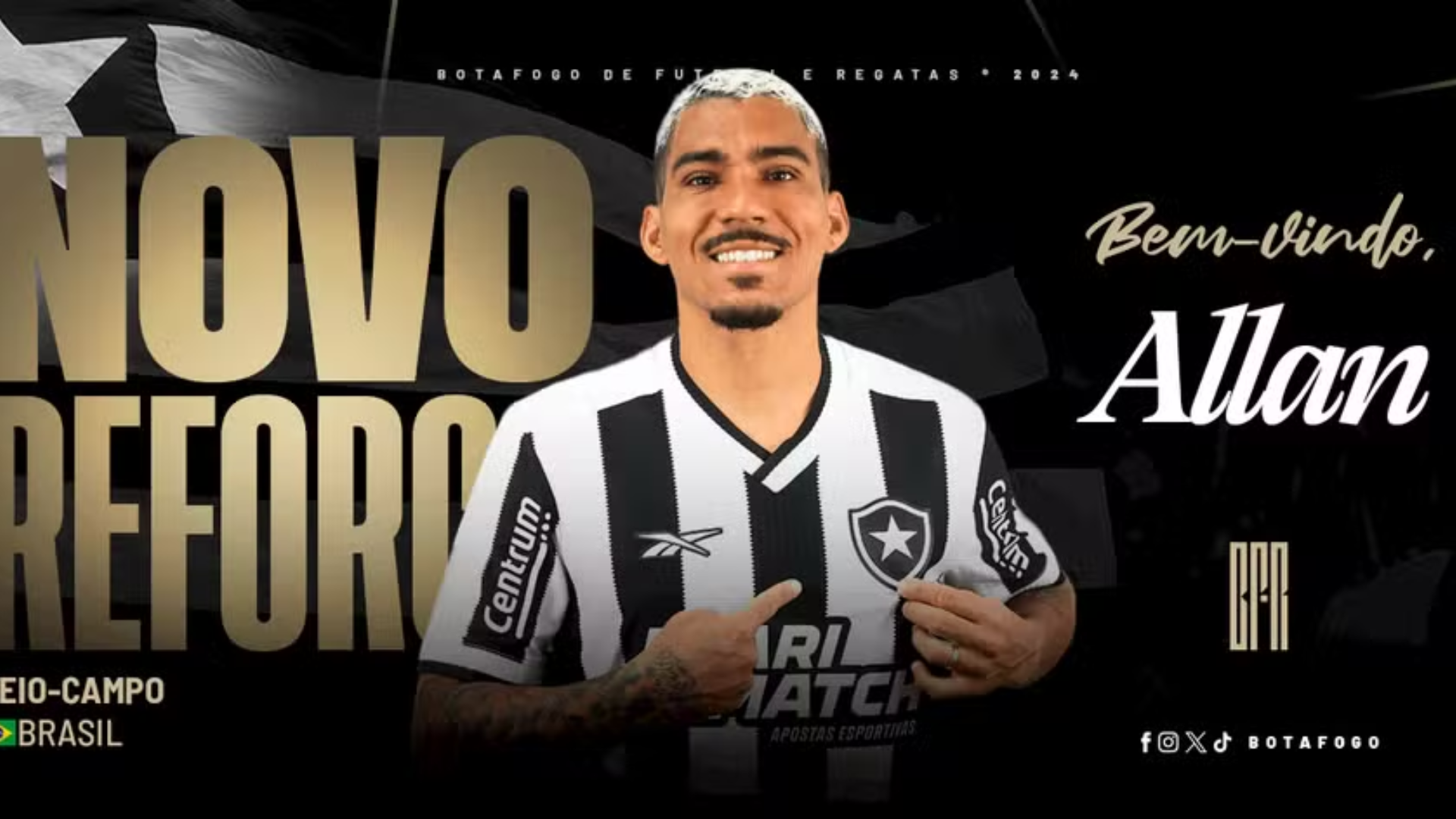 Negócio fechado: Botafogo anuncia contratação de Allan, ex-Napoli