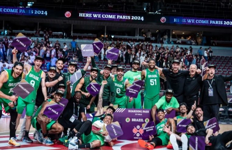 Seleção Masculina de Basquete vence a Letônia e garante vaga em Paris-2024