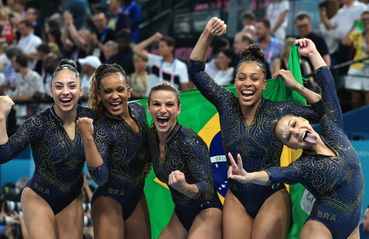 Brasil conquista bronze histórico na Ginástica Artística Feminina por Equipes na Olimpíada de Paris