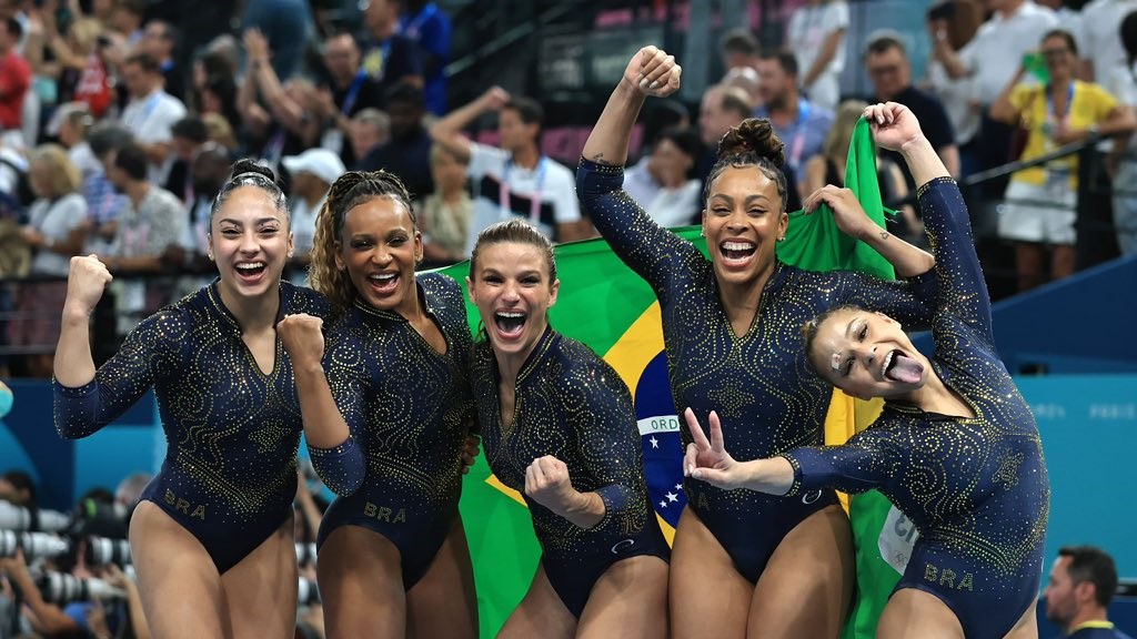 Brasil conquista bronze histórico na Ginástica Artística Feminina por Equipes na Olimpíada de Paris