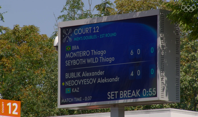 Thiago Monteiro e Thiago Wild avançam para segunda rodada de duplas nas Olimpíadas de Paris