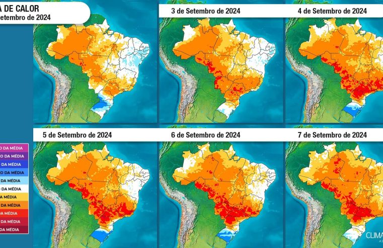 Brasil deve enfrentar nova onda de calor intensa em setembro