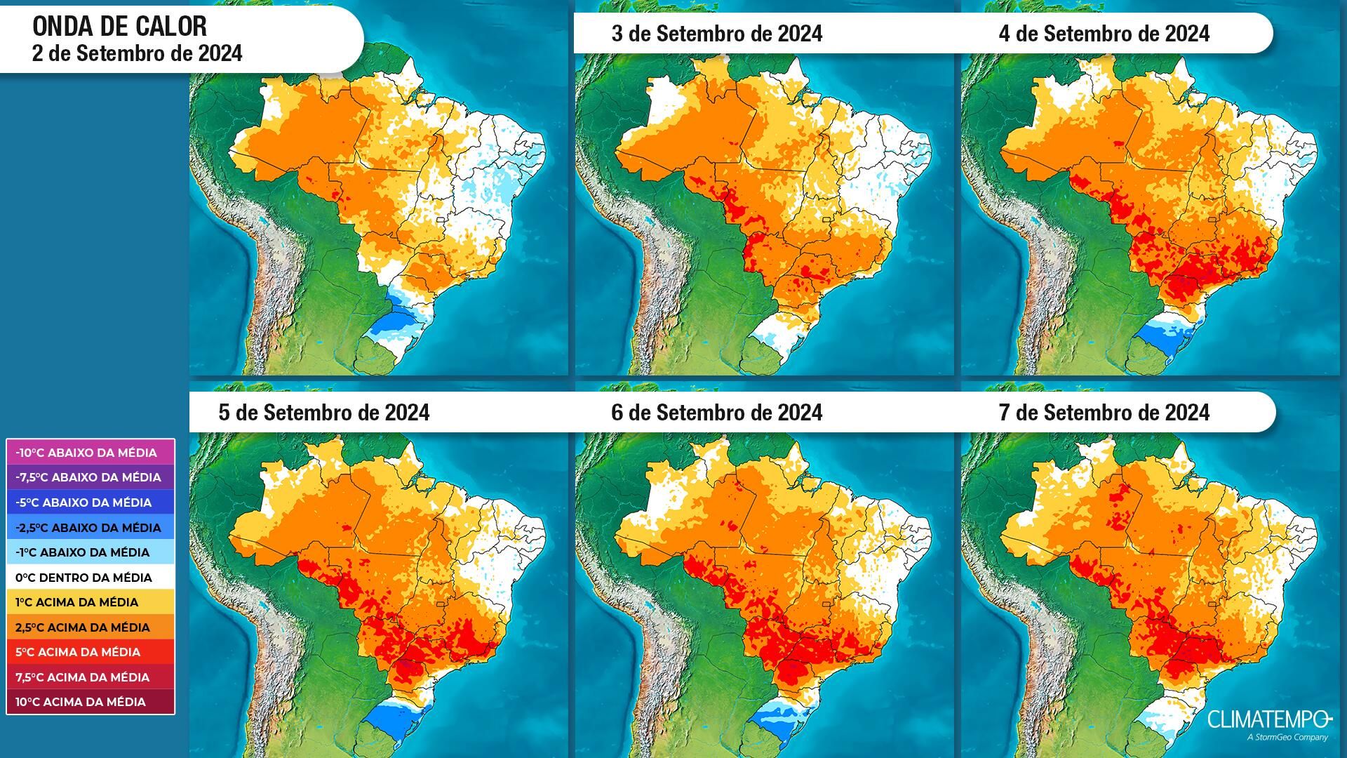 Brasil deve enfrentar nova onda de calor intensa em setembro