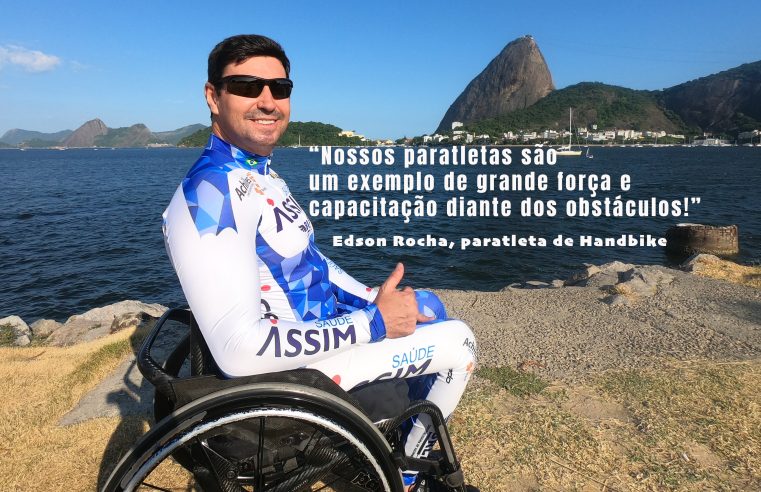 Edson Rocha, paratleta de Handbike, torce por quebra de recorde de medalhas do Brasil