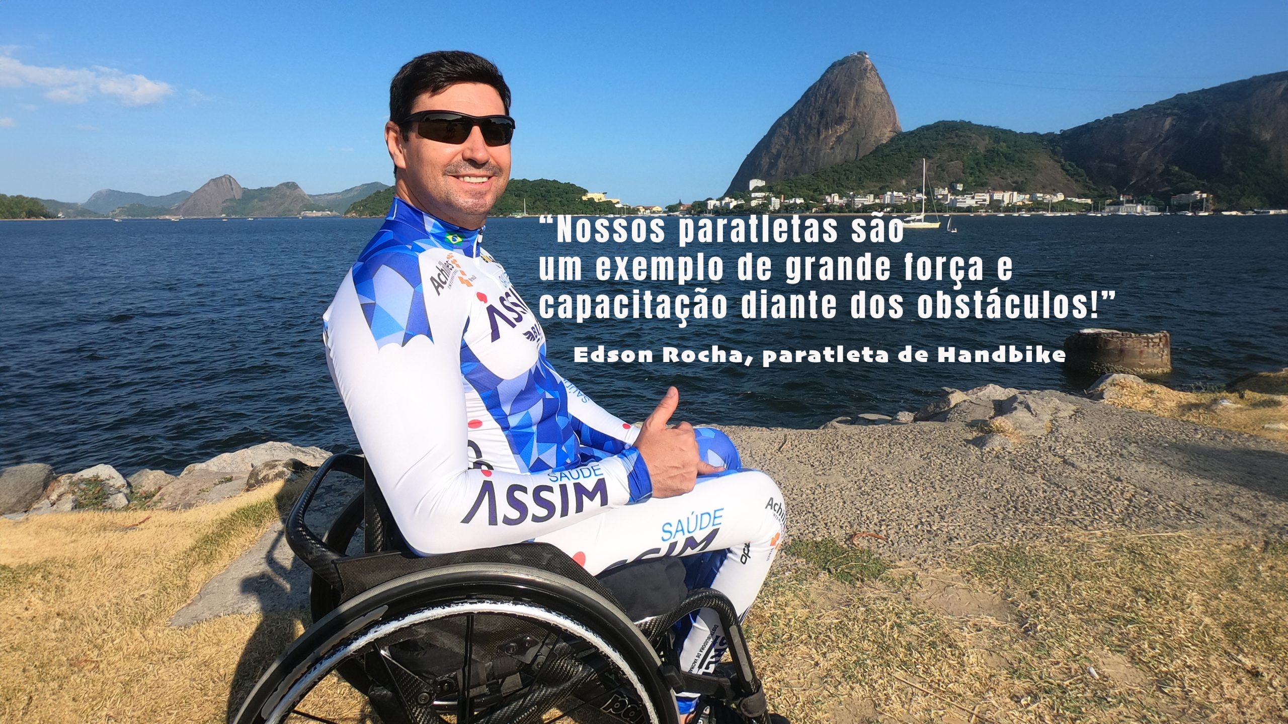 Edson Rocha, paratleta de Handbike, torce por quebra de recorde de medalhas do Brasil