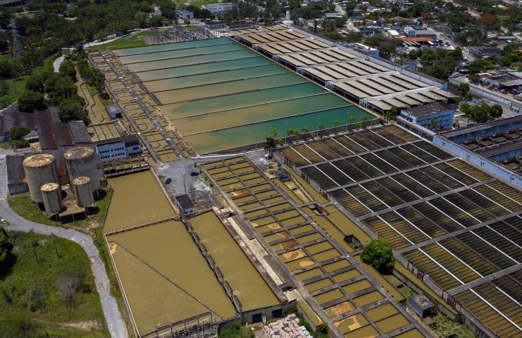 Falha elétrica reduz produção de água no Guandu