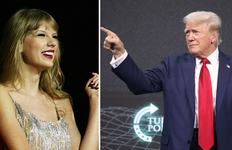 Donald Trump publica foto falsa em que simula apoio de Taylor Swift à candidatura nos EUA