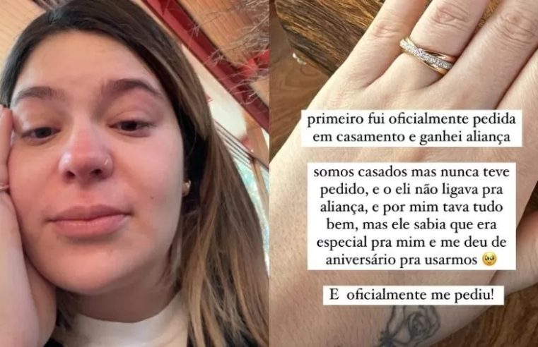 Viih Tube se emociona ao ser pedida em casamento por Eliezer em comemoração de aniversário