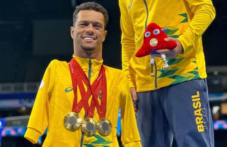 Gabrielzinho brilha nas Paralimpíadas de Paris 2024 fechando ciclo com três medalhas de ouro