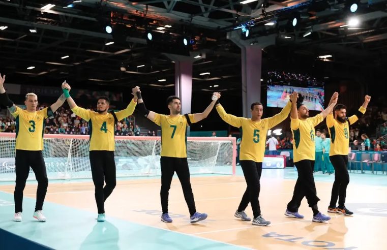 Seleção masculina de goalball garante medalha de bronze em Paris