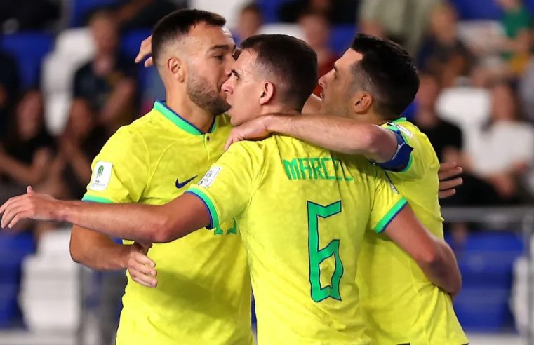 Brasil vence Costa Rica e avança às quartas de final da Copa do Mundo de Futsal