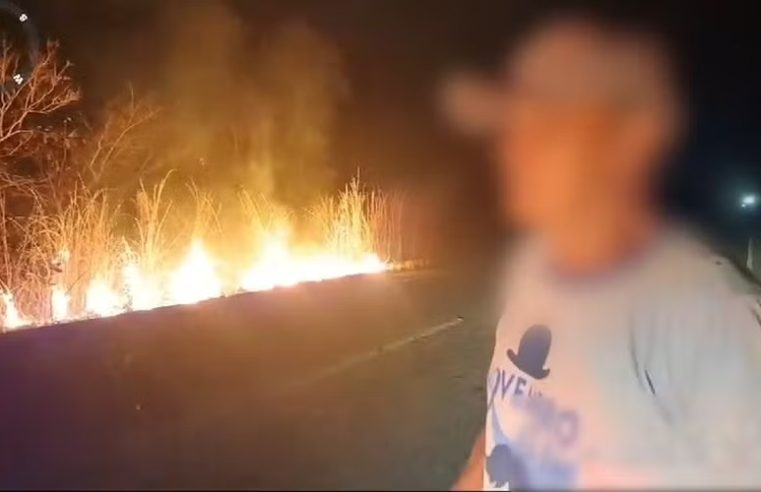 Proprietário de fazenda é flagrado pelo Ibama colocando fogo no próprio terreno no Tocantins