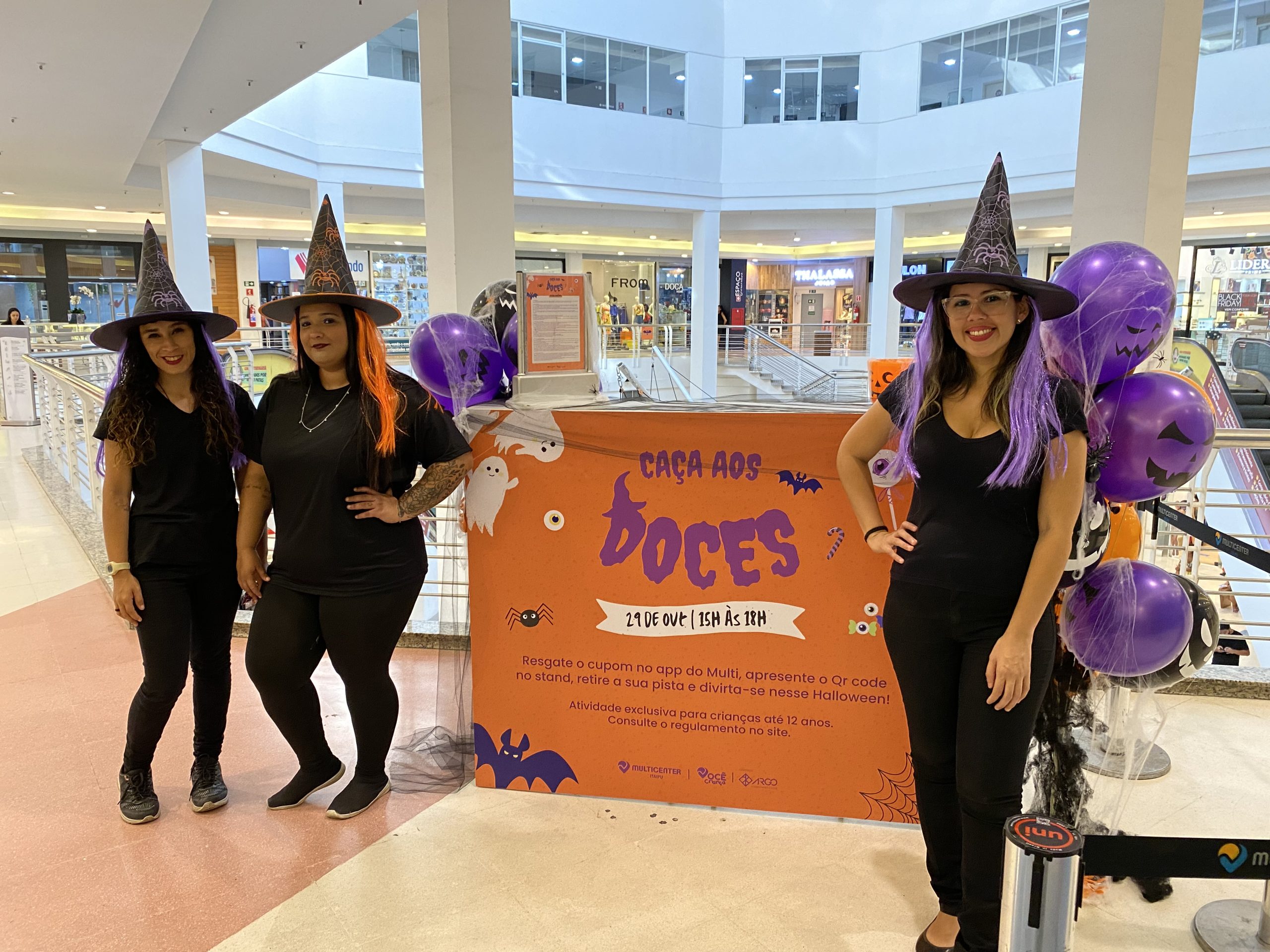 Halloween em Niterói: Caça aos doces, personagens de arrepiar e tarde mágica no Multicenter Itaipu domingo (27)