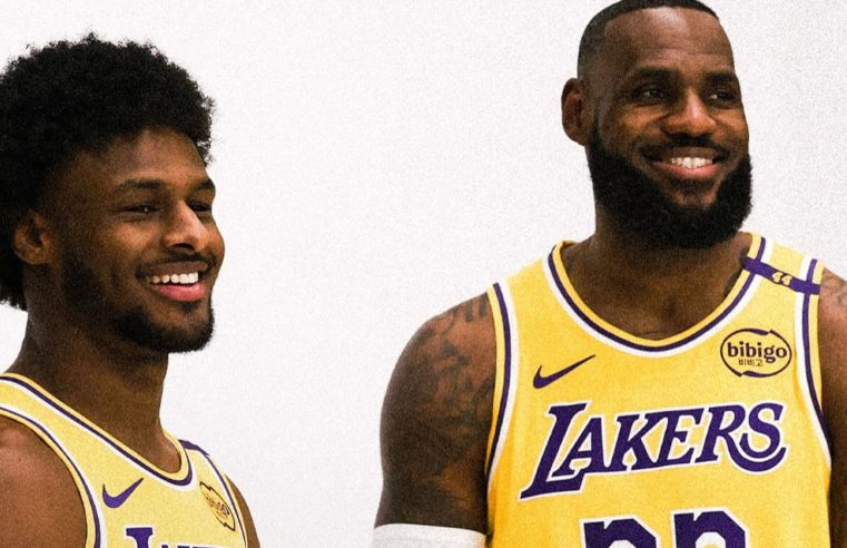 LeBron e Bronny James  juntos no media day dos Lakers: um sonho realizado para astro da NBA