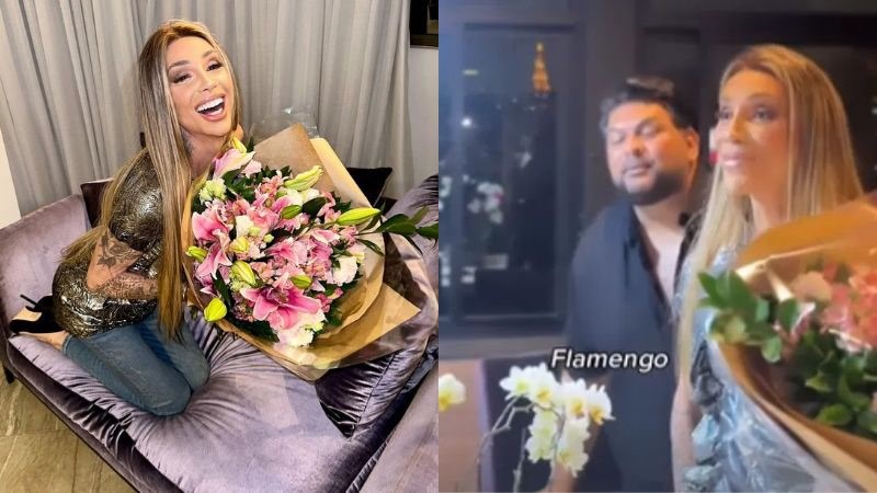 Maya Massafera afirmou nas redes sociais estar em affair com jogador do Flamengo