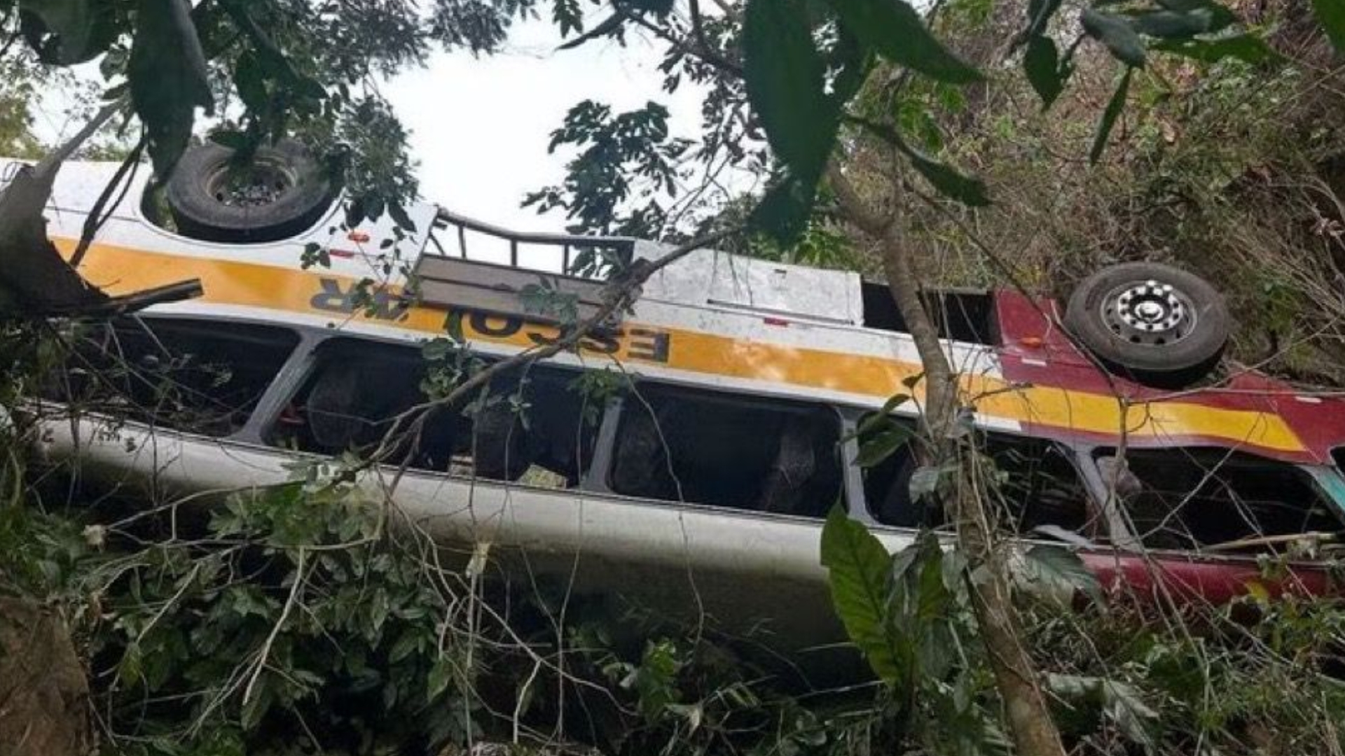 Ônibus capota em ribanceira em Alagoas e 18 pessoas morrem