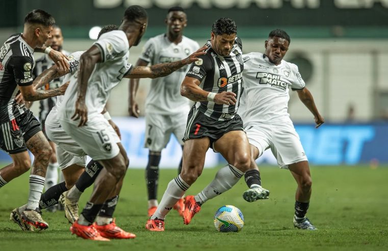 Atlético-MG encara Botafogo e mantém empate mesmo com 1 jogador a menos