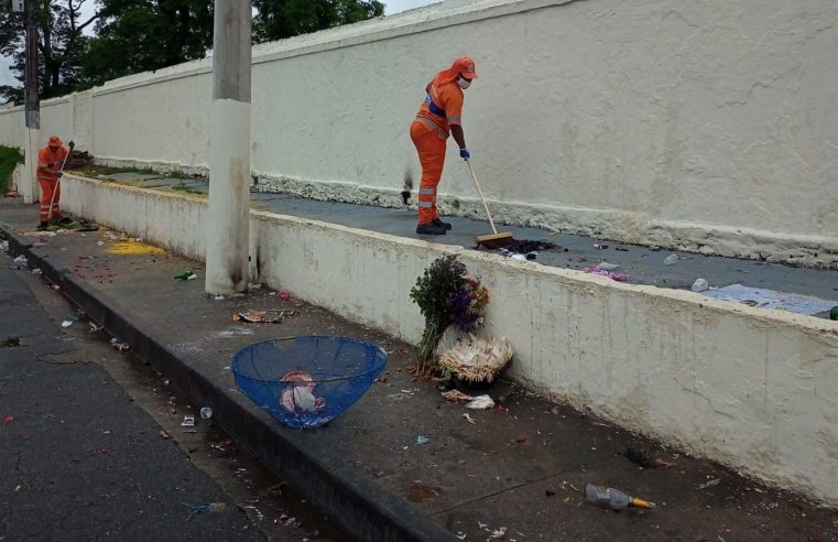 Para Dia de Finados, Comlurb vai intensificar limpeza neste fim de semana nas proximidades dos cemitérios