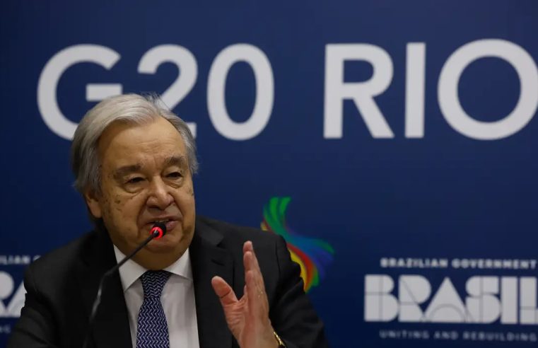 Secretário-geral da ONU pede ‘espírito de consenso’ para G20 avançar