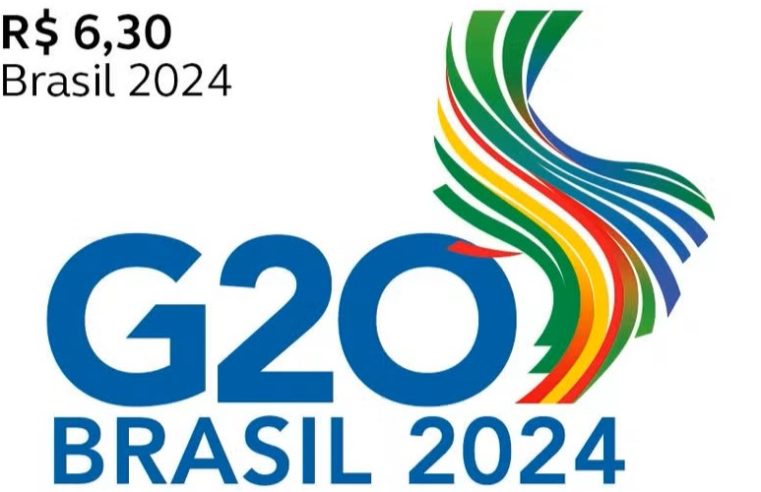 Membros do G20 recebem selo especial dos Correios que representa compromisso do Brasil