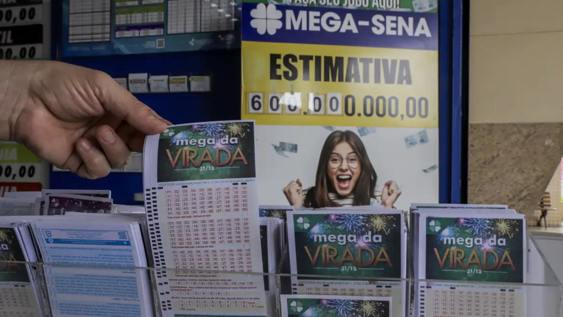 Apostas da Mega da Virada podem ser feitas até às 18h desta terça-feira (31)