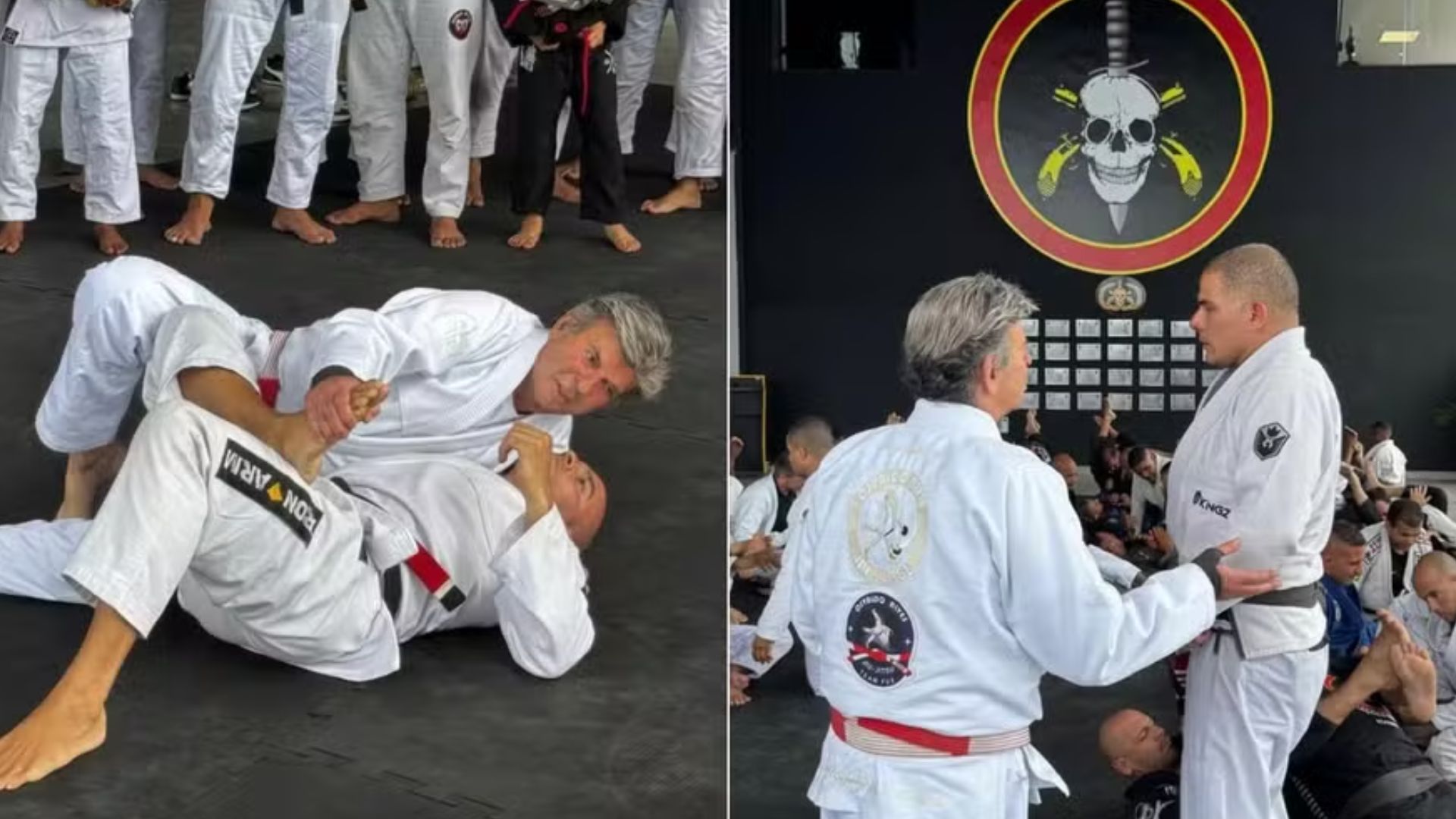 Luiz Fux, ministro do STF, ensina jiu-jitsu ao BOPE e jovens do Complexo da Maré