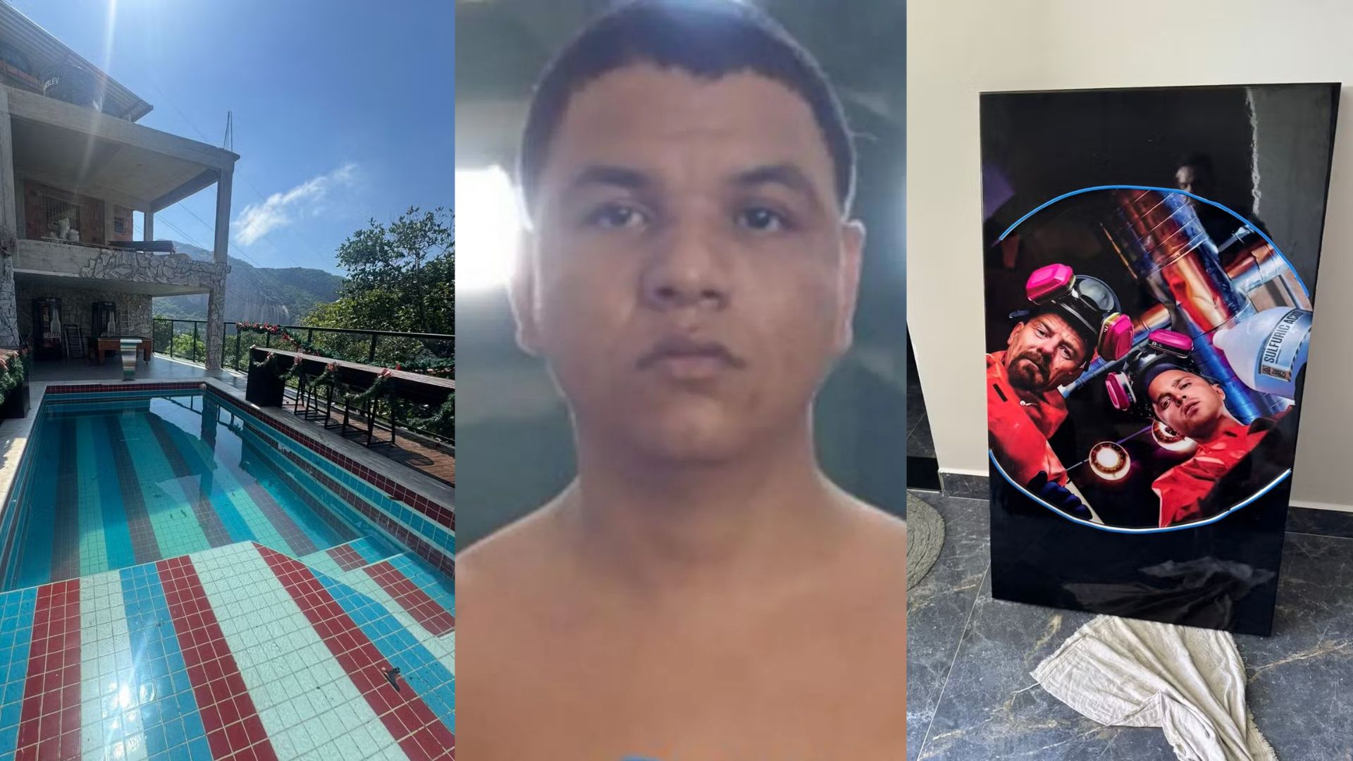 Operação na Rocinha revela mansão de luxo atribuída a traficante cearense com piscina e deck panorâmico