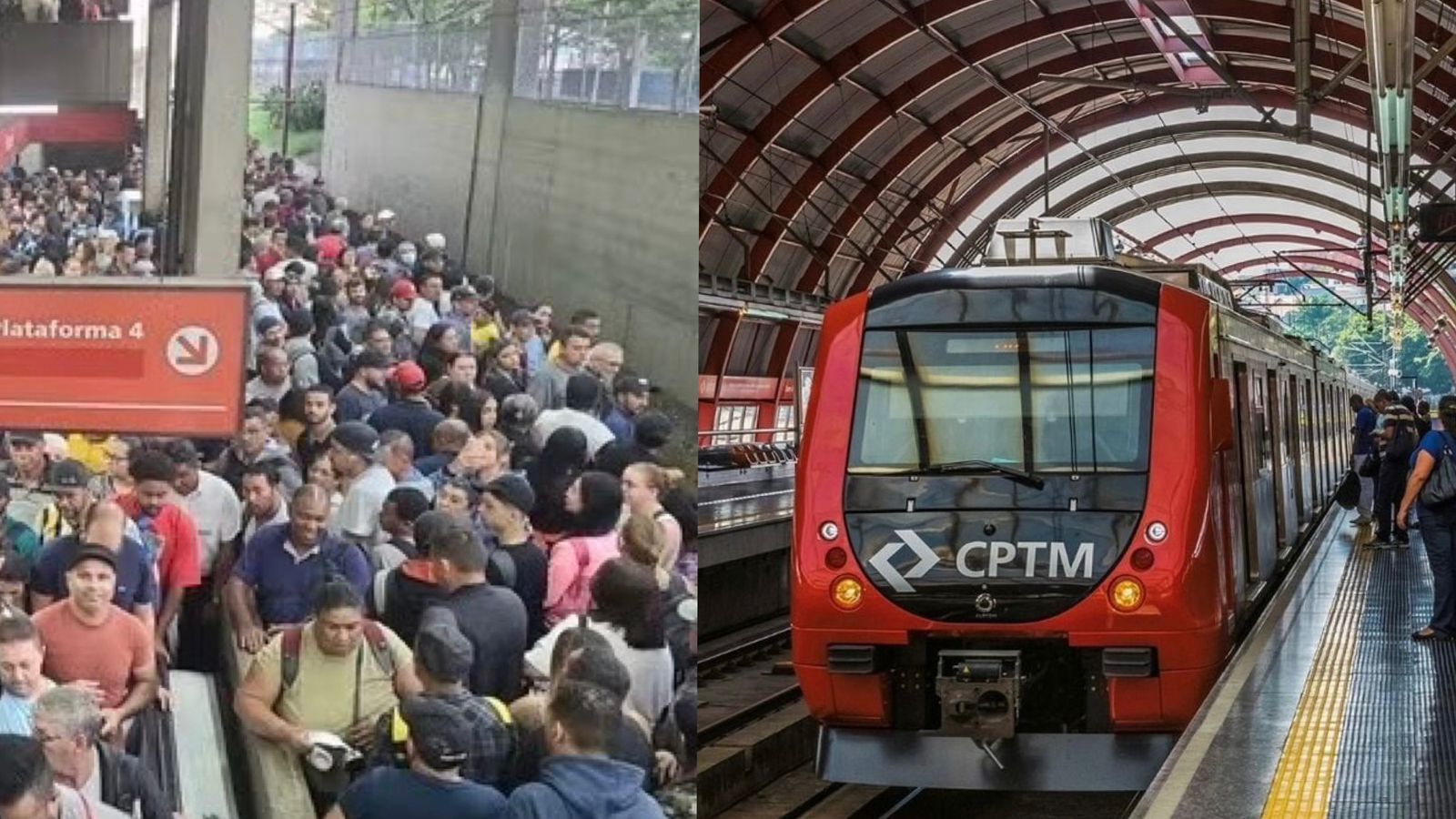 Descarrilamento de trem gera caos nas plataformas e lotação em São Paulo