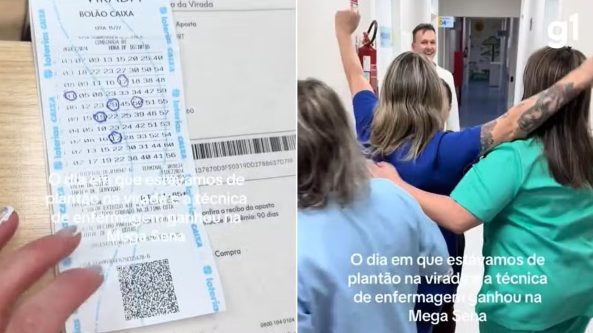 Não foi dessa vez! Vídeo viraliza após colegas de trabalho em hospital no RS confundirem prêmio da Mega da Virada