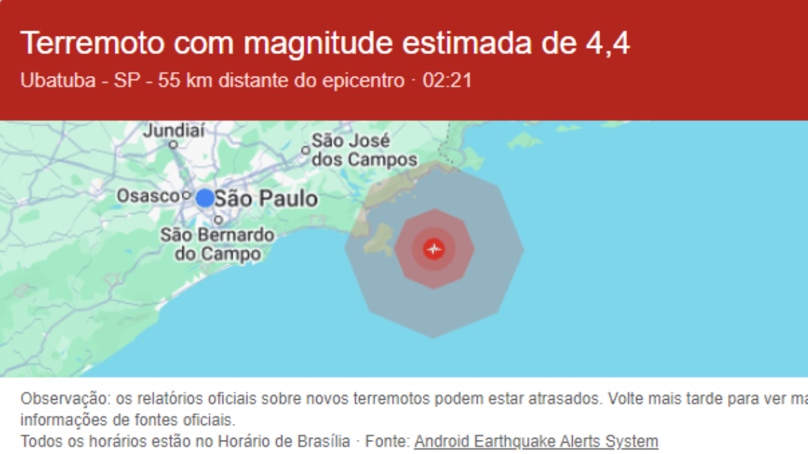 Google pede desculpas após falsos alertas de terremoto no Android e desativa sistema de alerta no Brasil