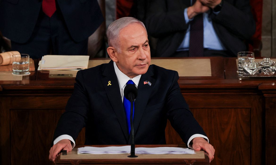 Netanyahu chega aos Estados Unidos para discutir Gaza com Trump