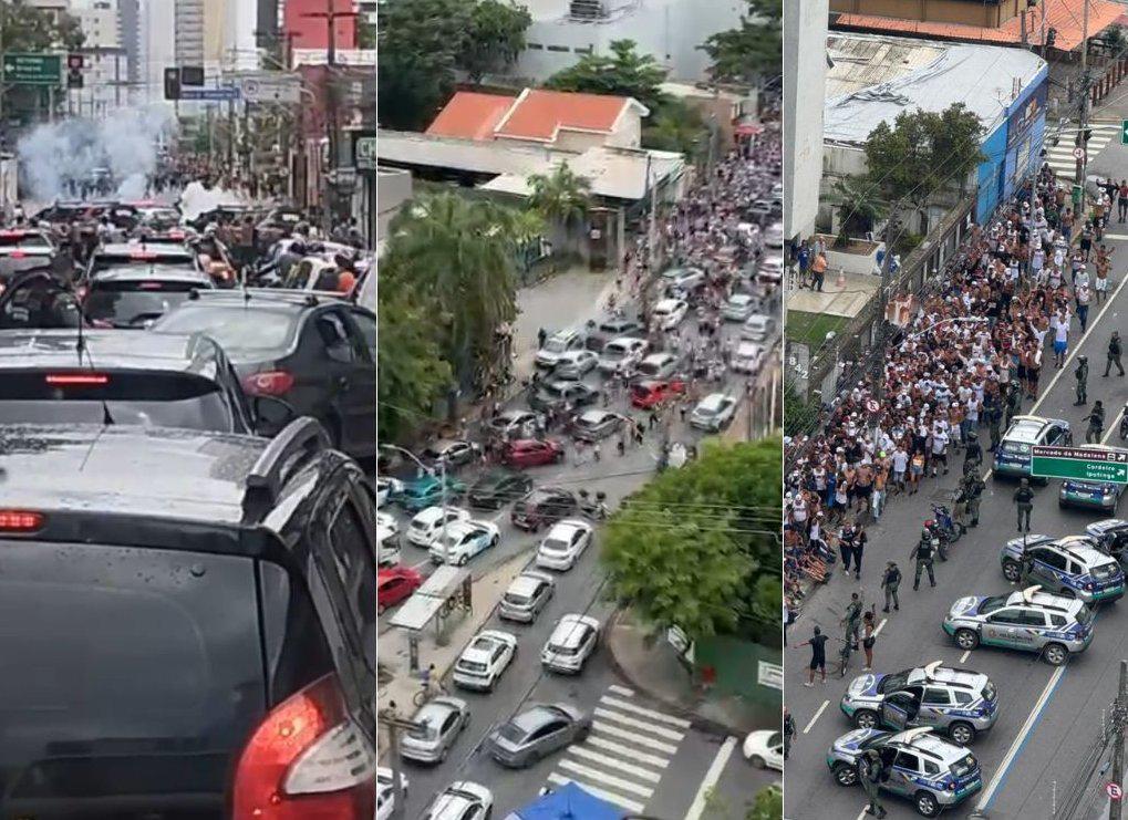 Quatro pessoas seguem internadas após brigas de torcidas no Recife