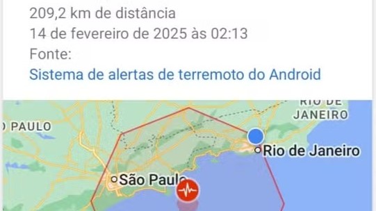 Moradores de SP, RJ e MG recebem alerta de terremoto, mas Defesa Civil afirma que não houve tremor