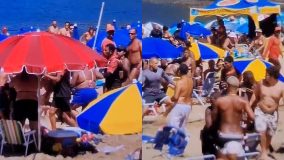 Preço de guarda-sol causa tumulto entre barraqueiros e banhistas na Praia Vermelha