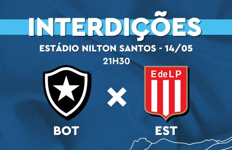 Trânsito será alterado no entorno do Nilton Santos para jogo entre Botafogo e Estudiantes nesta quarta (14)